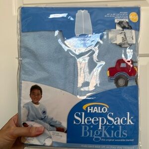 Halo Sleep Sack Big Kids. Size 4-5T. Micro fleece. Blue color. Brand new